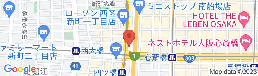 スマイルホテル大阪四ツ橋の地図