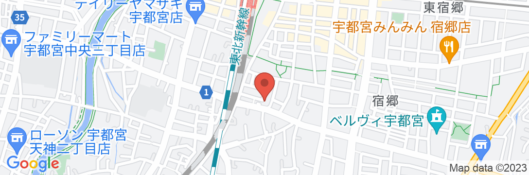 ARS Hotel Utsunomiyaの地図