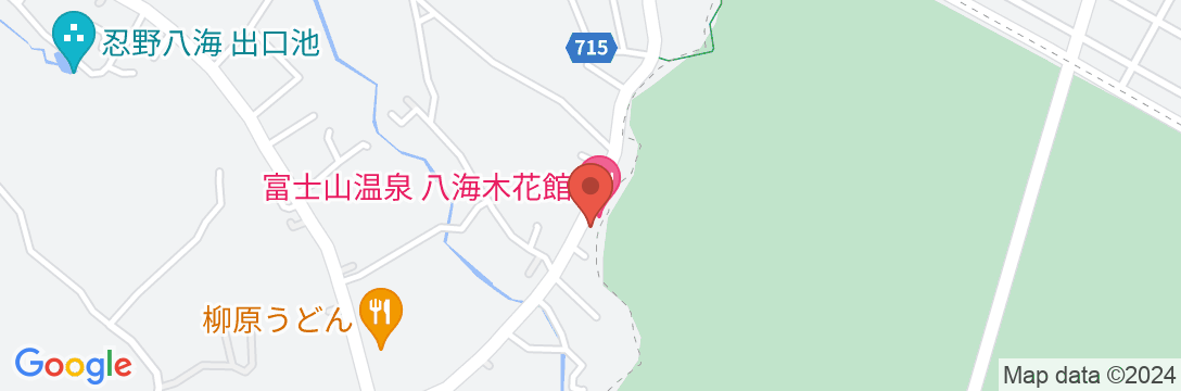 八海木花館の地図