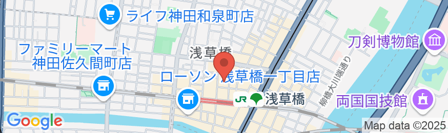アパホテル〈浅草橋駅前〉の地図
