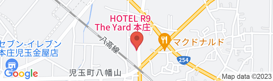 HOTEL R9 The Yard 本庄の地図