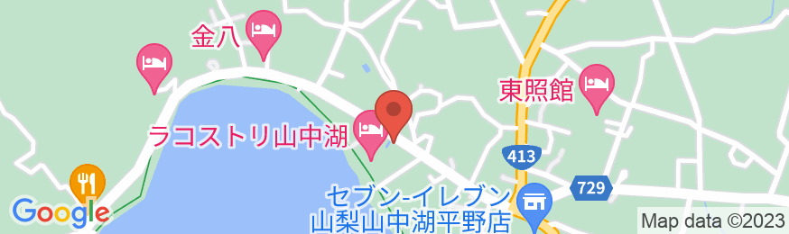 VOYAN Resort 富士山中湖・月湖荘の地図
