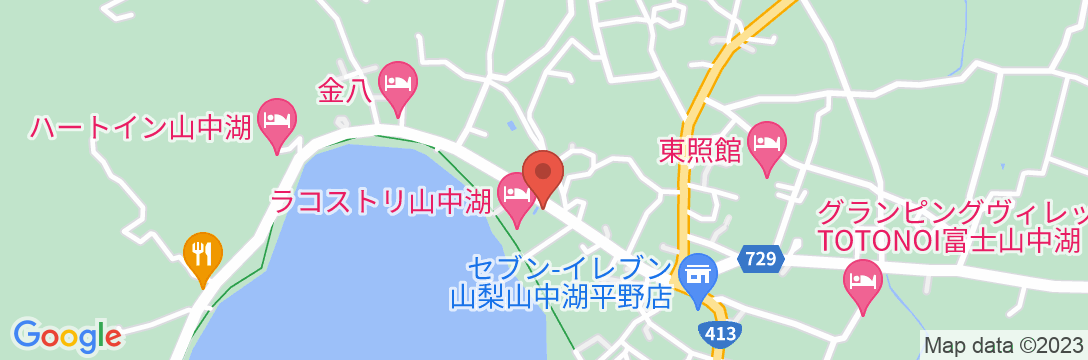 VOYAN Resort 富士山中湖・月湖荘の地図