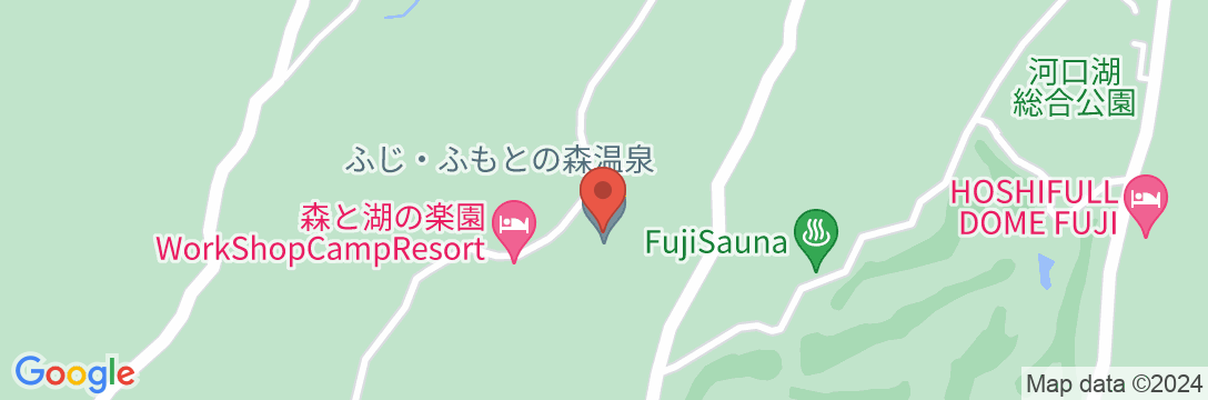 ふじ・ふもとの森温泉の地図