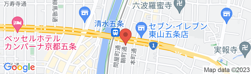サクラクロスホテル京都清水の地図