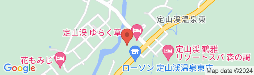 定山渓 ゆらく草庵(共立リゾート)の地図