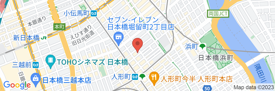 MIMARU SUITES 東京日本橋の地図