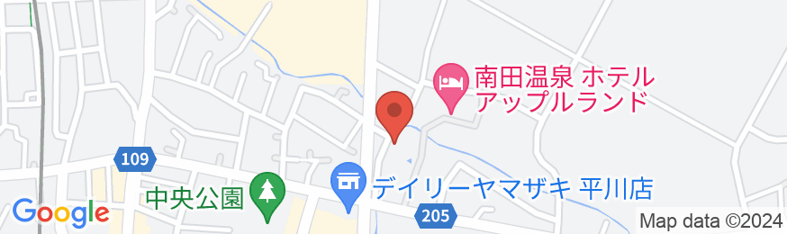 南田温泉 ホテルアップルランドの地図