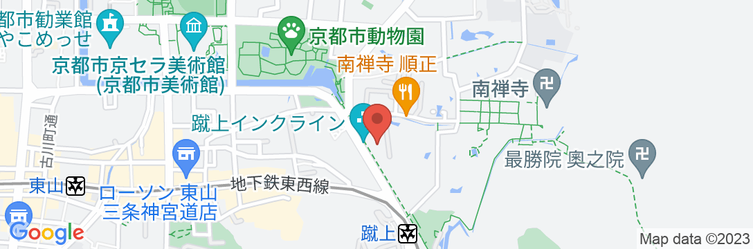 南禅寺参道 菊水の地図