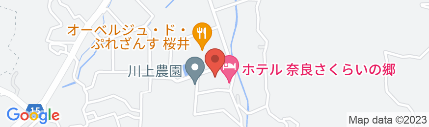 ホテル奈良さくらいの郷の地図