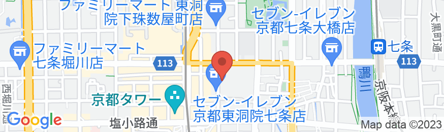 ALA HOTEL KYOTO -アルアホテル京都-の地図