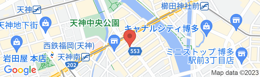 THE HOTELS HAKATA 春重 新館の地図