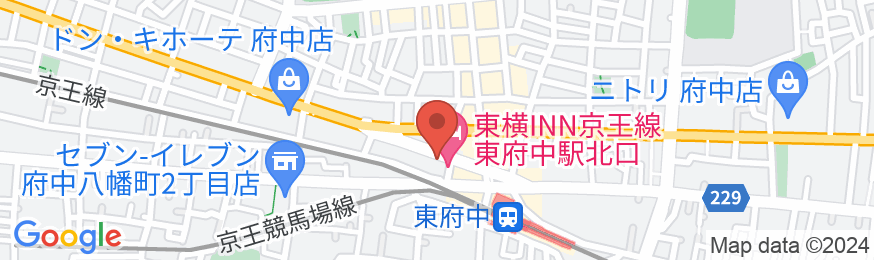東横INN京王線東府中駅北口の地図