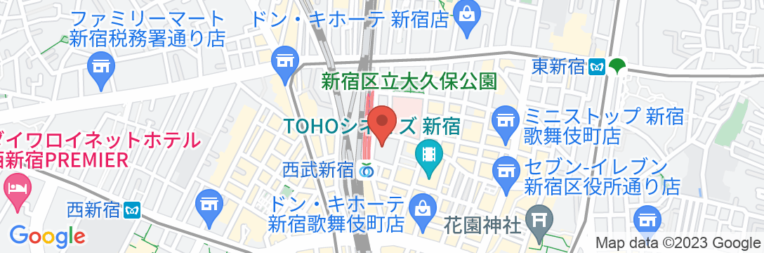HOTEL GROOVE SHINJUKU, A PARKROYAL Hotelの地図