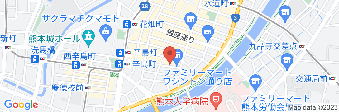 相鉄グランドフレッサ 熊本の地図