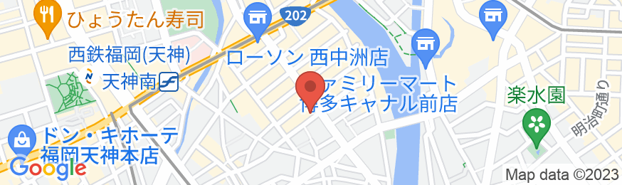 クロスライフ博多天神(オリックスホテルズ&リゾーツ)の地図