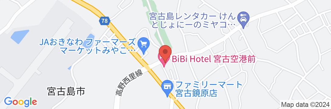 BiBi Hotel 宮古空港前<宮古島>の地図
