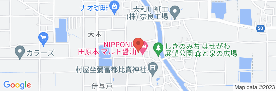 NIPPONIA 田原本 マルト醤油の地図