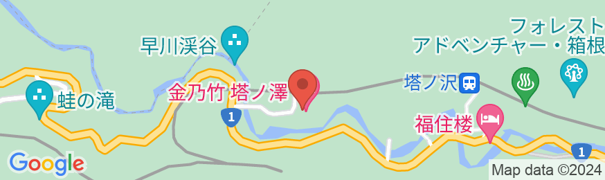 金乃竹 塔ノ澤の地図