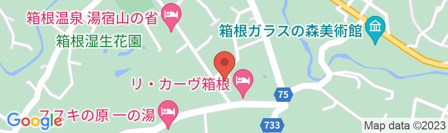箱根 金乃竹 茶寮の地図