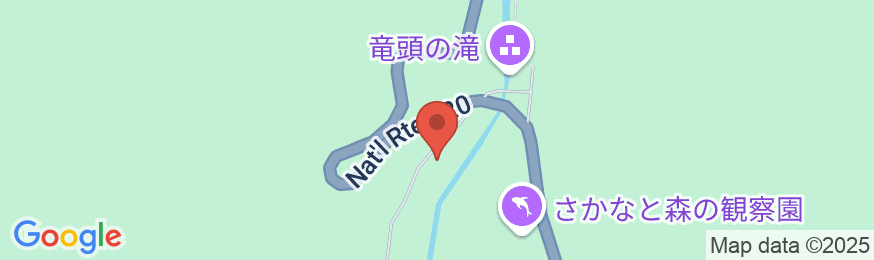 竜頭の滝 リバーサイド渓の地図