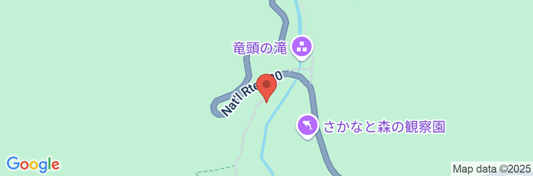 竜頭の滝 リバーサイド渓の地図
