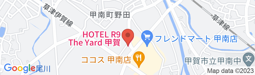 HOTEL R9 The Yard 甲賀の地図