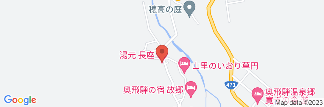 湯元 長座の地図
