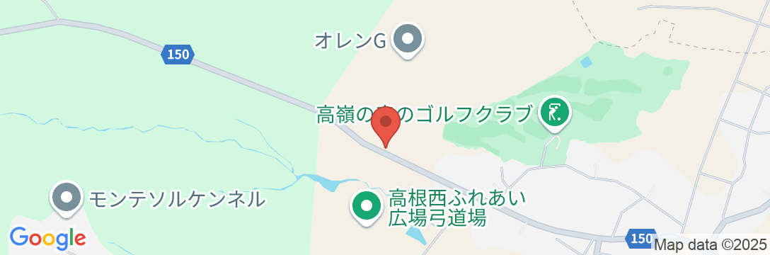 高嶺の森のコテージの地図