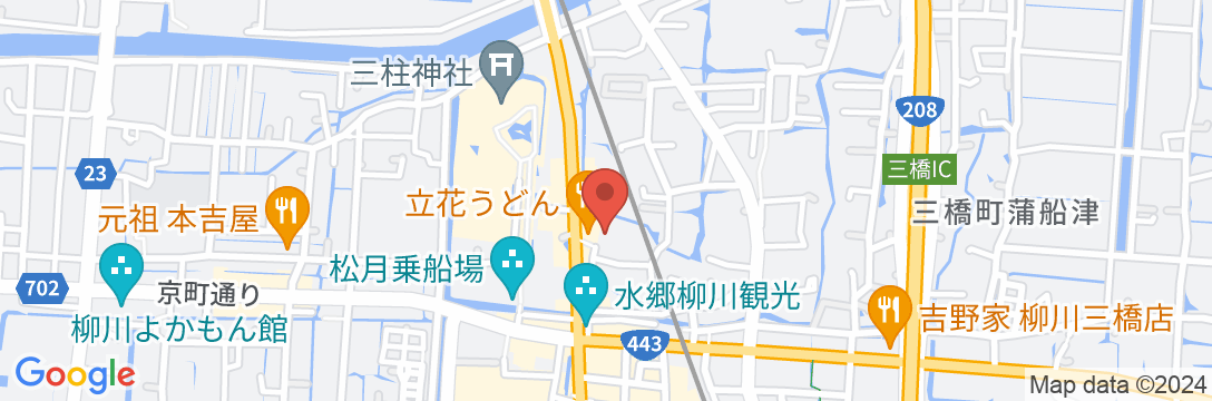 柳川ビジネスホテルの地図
