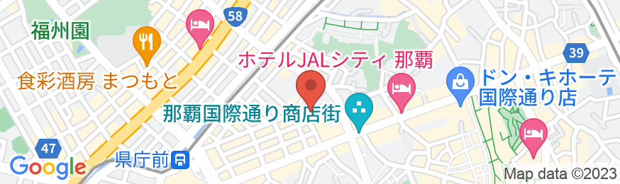 ホテル天使館久茂地の地図