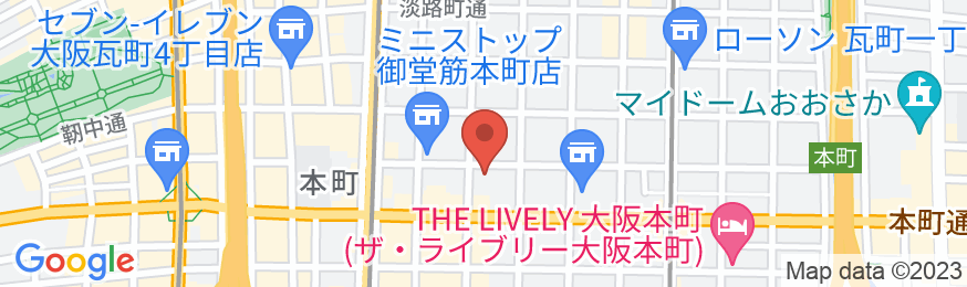 トラベロッジ本町大阪の地図