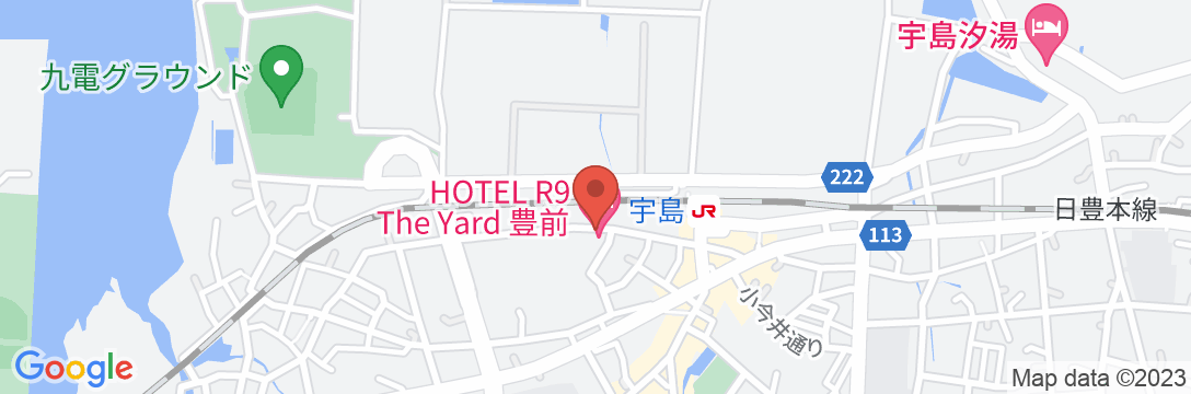 HOTEL R9 The Yard 豊前の地図