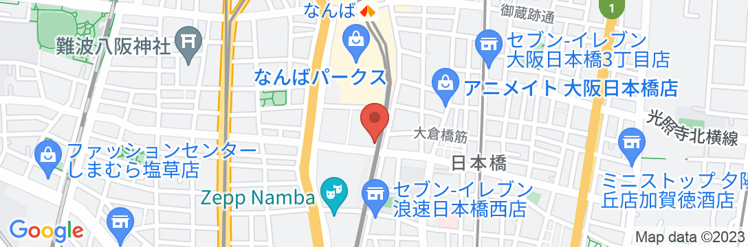 ホテル京阪 なんば グランデの地図