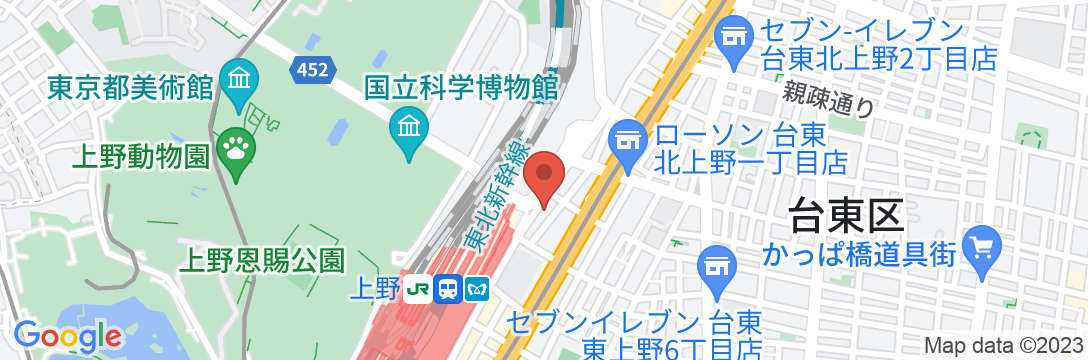 stayme THE HOTEL 上野駅前の地図