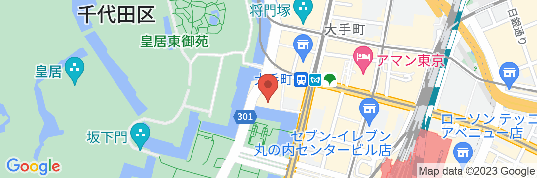 パレスホテル東京の地図