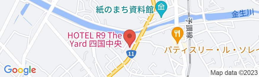 HOTEL R9 The Yard 四国中央の地図