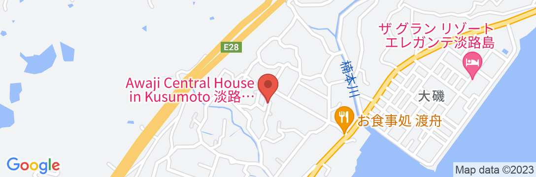 Awaji Central House in Kusumoto<淡路島>の地図