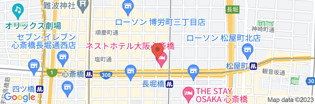 MIMARU大阪 心斎橋NORTHの地図