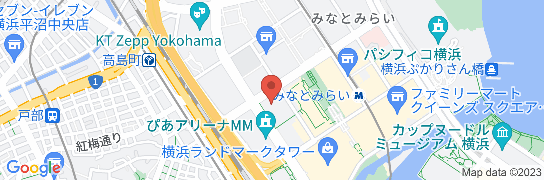 三井ガーデンホテル横浜みなとみらいプレミアの地図