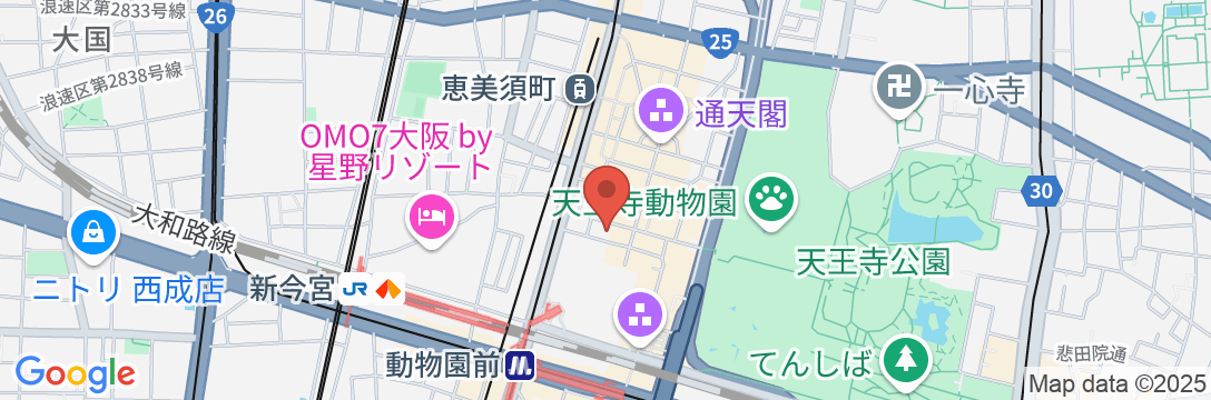 KOKO HOTEL 大阪新世界(旧 ホテルウィングプレミアム大阪新世界)の地図