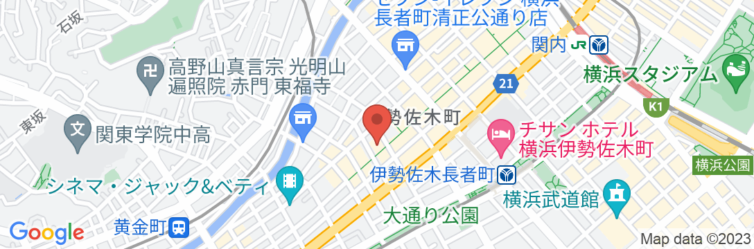 ホテルバリバリ伊勢佐木の地図