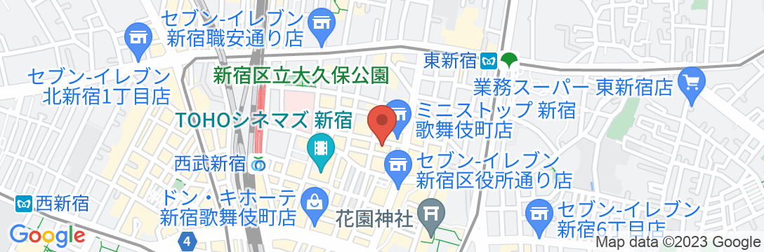 ホテルアマネク新宿歌舞伎町の地図