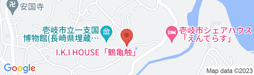 一棟貸しゲストハウス IKI HOUSE TSURUKIFURE 【Vacation STAY提供】の地図
