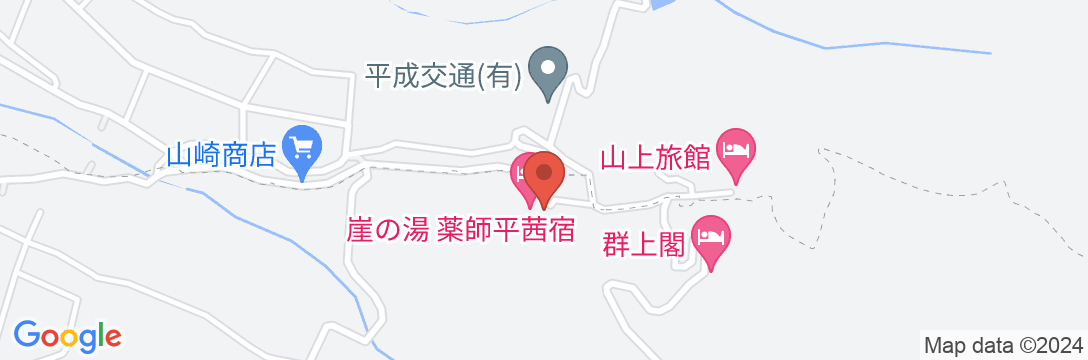 薬師平 茜宿(薬師平ホテル)の地図