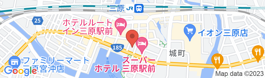 JR三原駅より徒歩3分「ナイスイン三原」【Vacation STAY提供】の地図