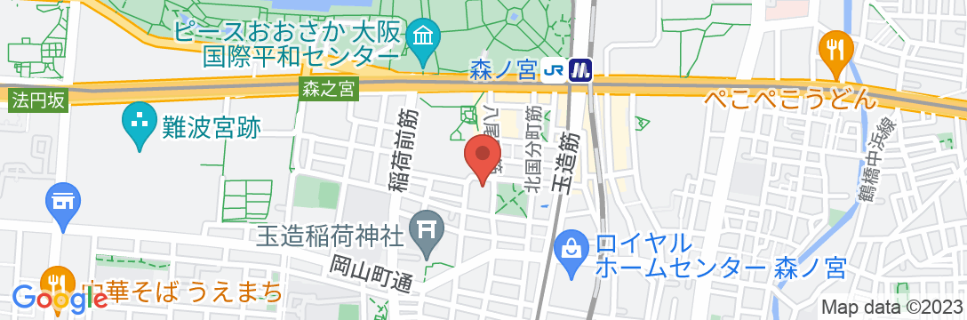 白樺の宿-大阪城/民泊【Vacation STAY提供】の地図
