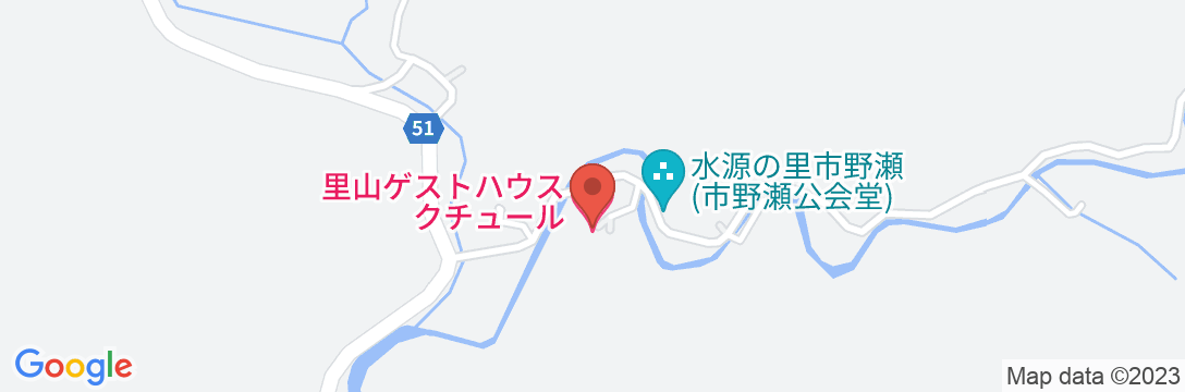里山ゲストハウスクチュール【Vacation STAY提供】の地図