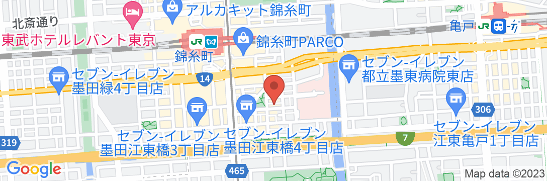 錦糸町ハウス/民泊【Vacation STAY提供】の地図