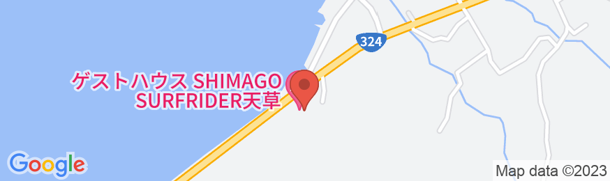 ゲストハウストハウスSHIMAGO SURFRIDER天草【Vacation STAY提供】の地図